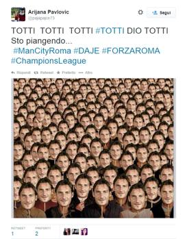 E sul web tifosi e ammiratori del capitano giallorosso si scatenano... Twitter